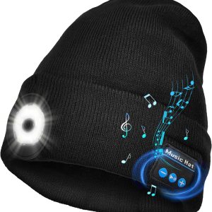 Tenzda Gorro Bluetooth  Gorro de punto musical unisex recargable con auriculares inalámbricos ligeros, regalos únicos para hombres y mujeres, color Tenzda Gorro Bluetooth  Gorro de punto musical unisex recargable con auriculares inalámbricos ligeros, regalos únicos para hombres y mujeres, color