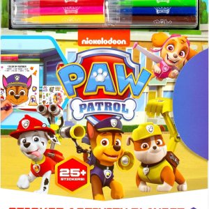 Juego de actividades de calcomanías de Paw Patrol, más de 25 calcomanías reutilizables de la Patrulla Canina, 2 escenas de juego de calcomanías, Juego de actividades de calcomanías de Paw Patrol, más de 25 calcomanías reutilizables de la Patrulla Canina, 2 escenas de juego de calcomanías,
