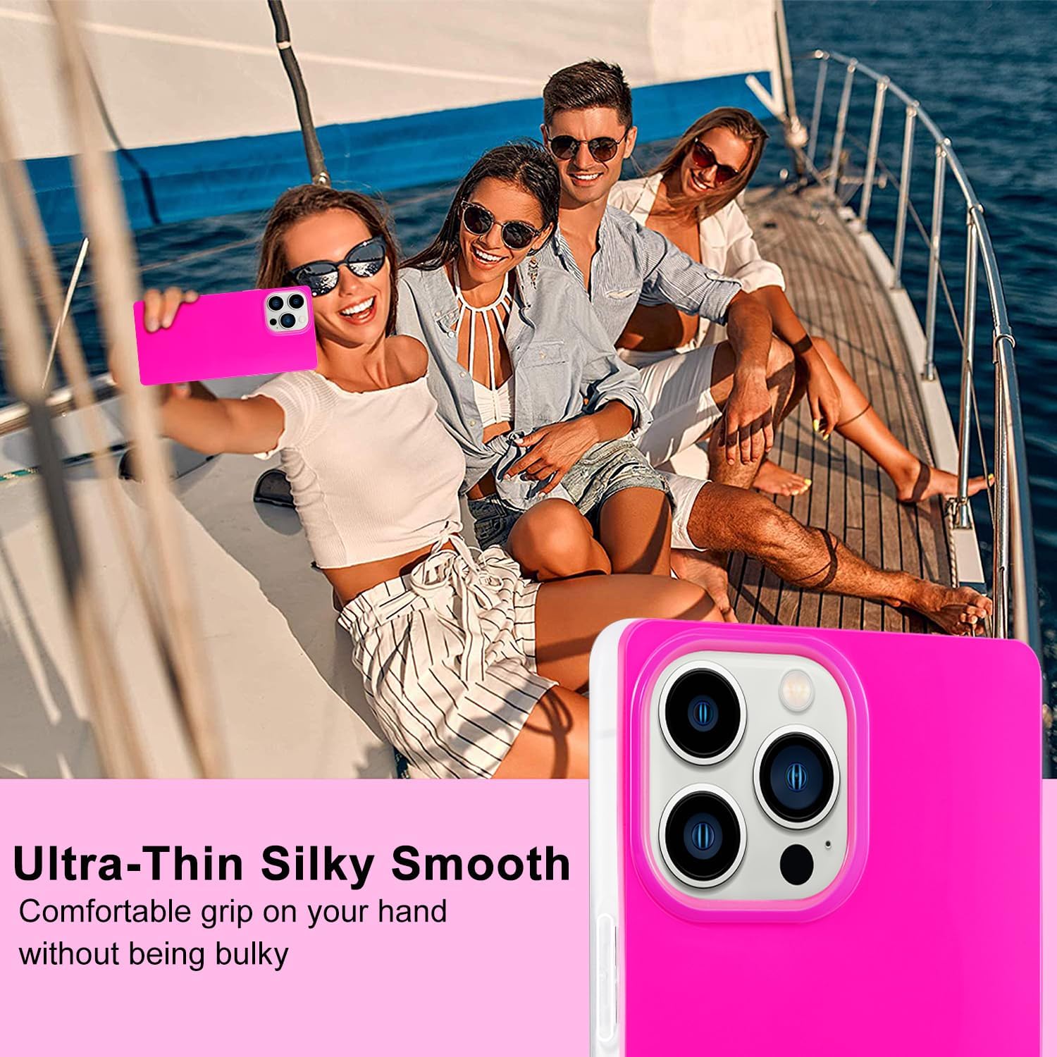 Pevezeda Neon Series – Funda diseñada para iPhone 15 Pro Max de 6.7 pulgadas, bonito diseño retro brillante, a prueba de golpes, para mujeres y
