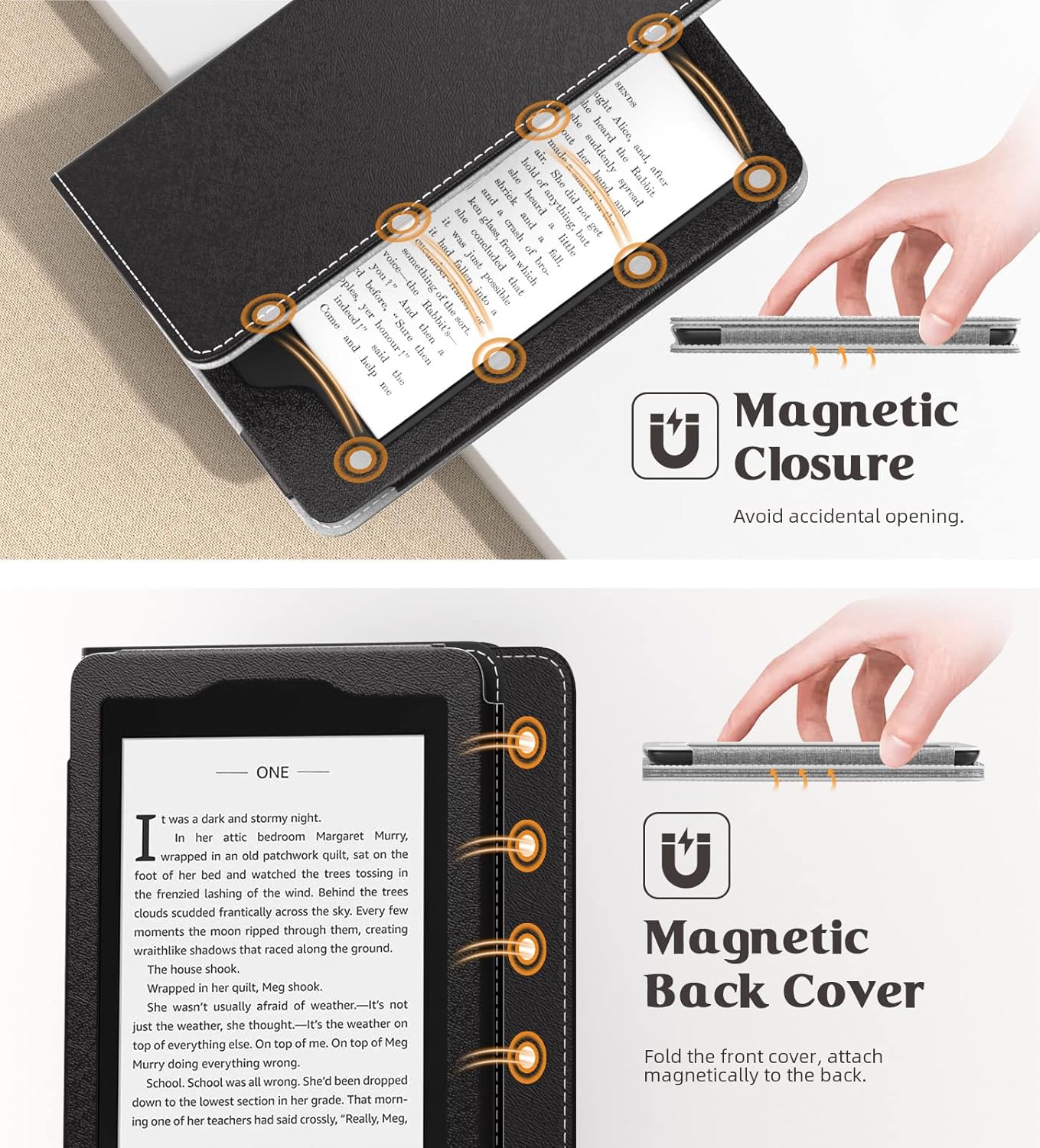 MoKo Funda para Kindle Paperwhite de 6″ (10 generación 2018 y todas las generaciones Paperwhite anteriores a 2018), Auto WakeSleep Slim PU Leather