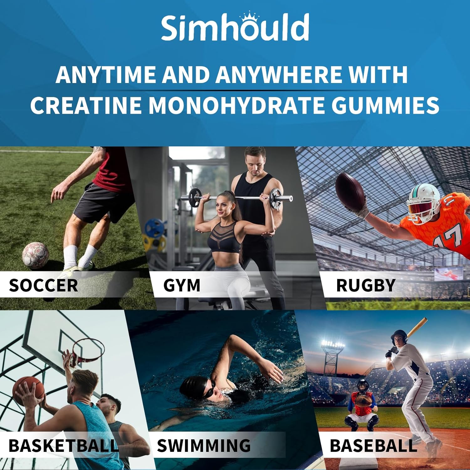 1 paquete de gomitas de monohidrato de creatina de 5000 mg para hombres y mujeres, monohidrato de creatina masticable para fuerza muscular y