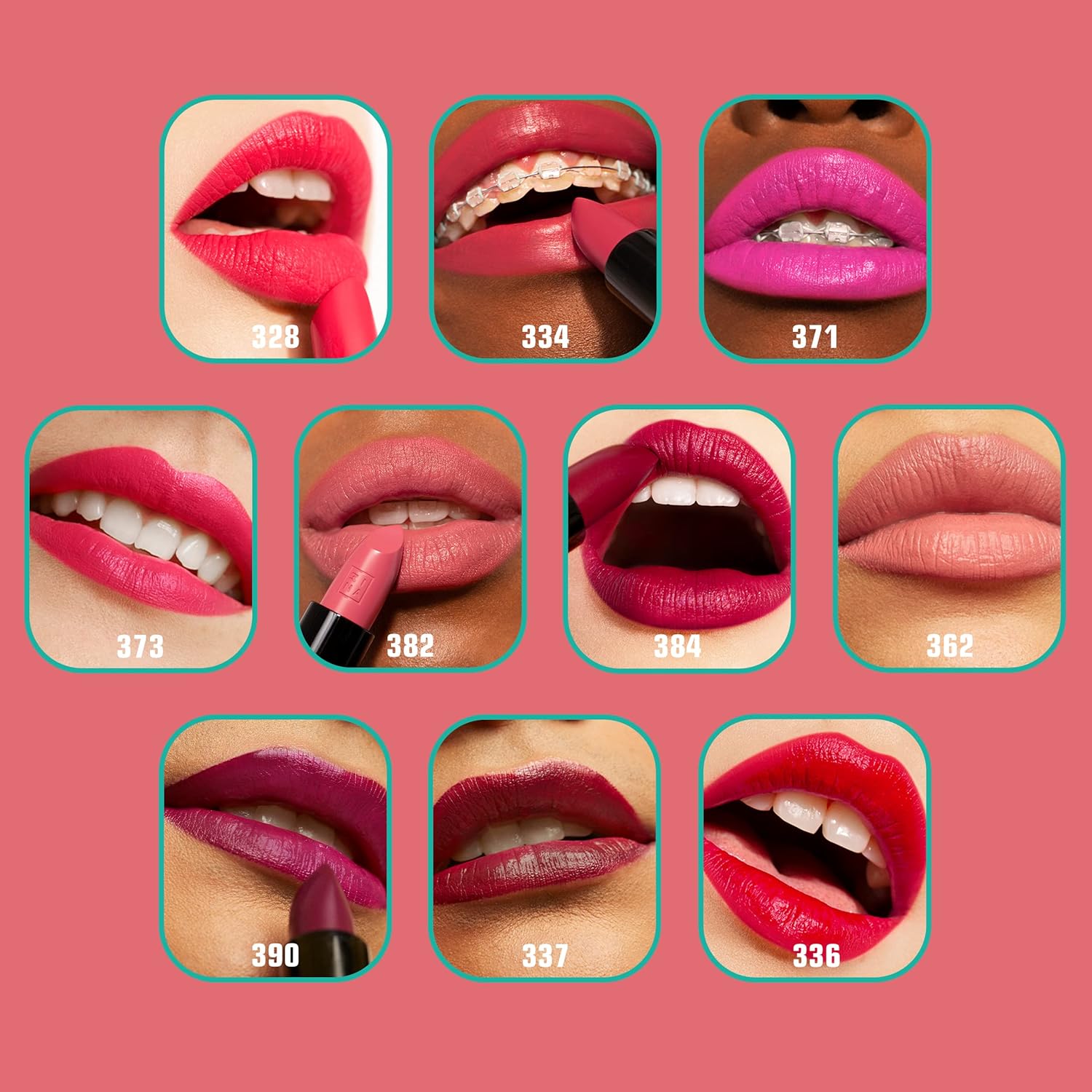 3INA The Lipstick 334 – Excelente selección de tonos – Acabados mate y brillantes – Altamente pigmentado y cómodo – Fórmula vegana y libre de