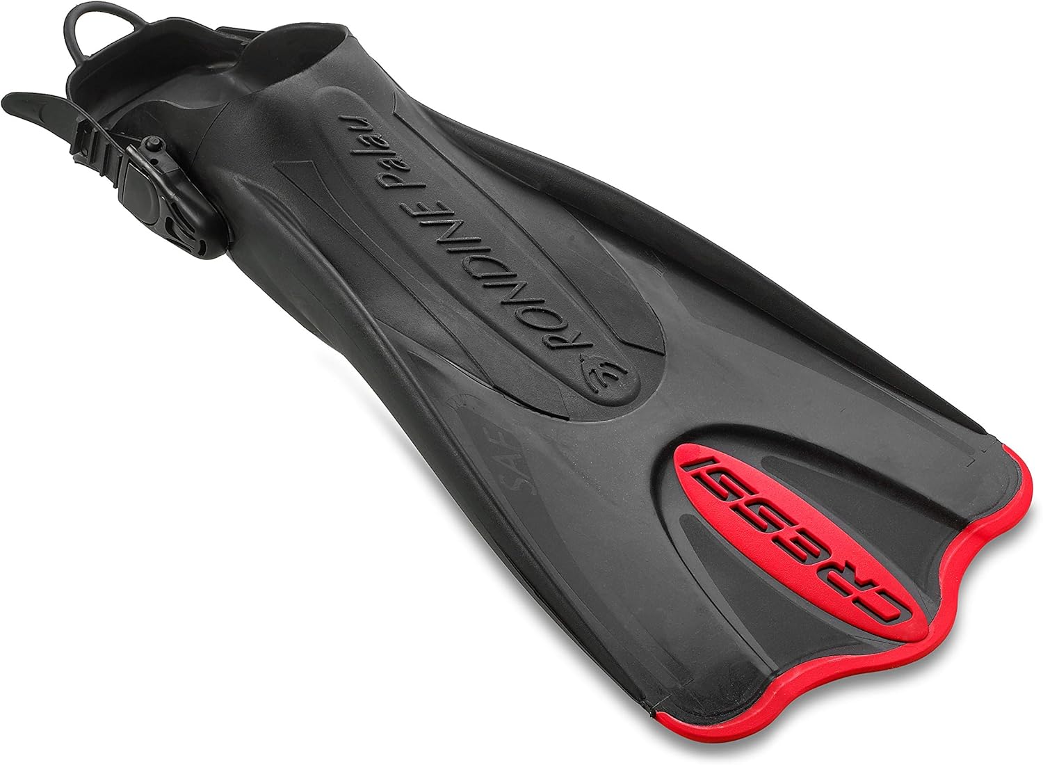 Cressi BKRD-SM – Máscara de buceo sin marco con lente de vidrio templado de alta calidad, esnórquel seco, aleta de esnórquel y bolsa de equipo de