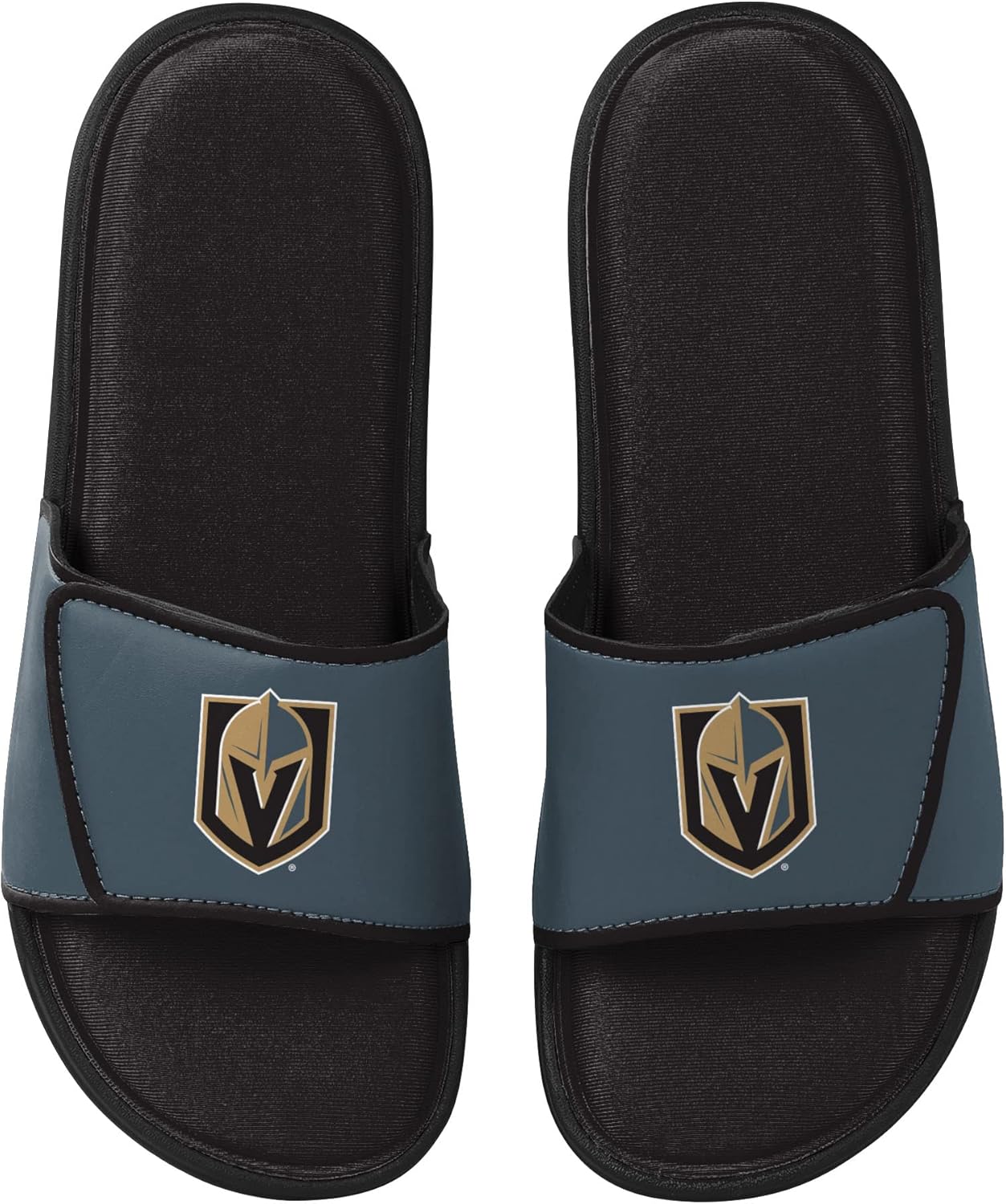FOCO Sandalias deportivas de espuma para ducha con logotipo del equipo NHL para hombre