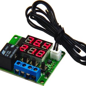 LM YN Módulo de termostato digital de 5 V CC de -58  a 257  Fahrenheit, pantalla de temperatura controlador de temperatura con relé de 20 A, sonda LM YN Módulo de termostato digital de 5 V CC de -58  a 257  Fahrenheit, pantalla de temperatura controlador de temperatura con relé de 20 A, sonda