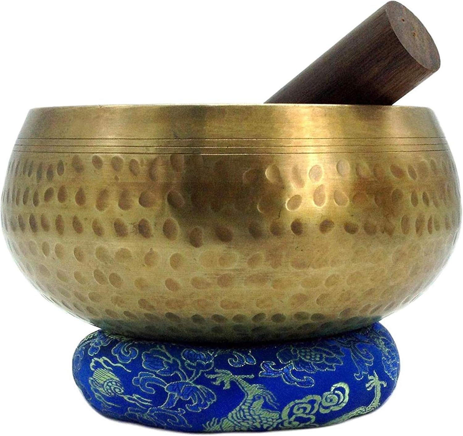 Juego de cuencos tibetanos martillados a mano de grado de meditación de 5.90 pulgadas, de calidad profesional, de 2.2 libras, con sonido tibetano,