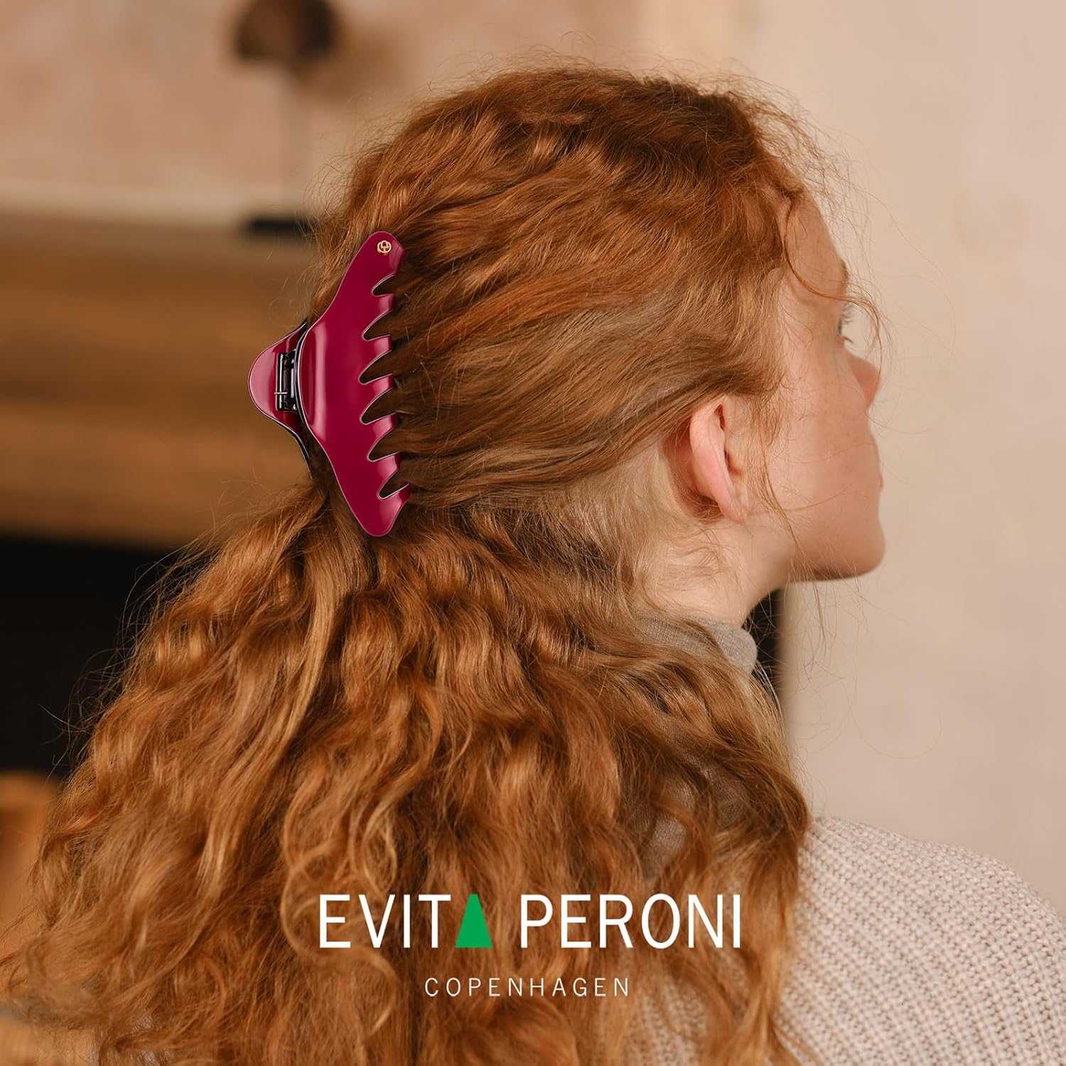 EVITA PERONI Pinzas grandes para el cabello para mujer, pinzas de pelo de 4.7 pulgadas para cabello fino y rizado, pinzas grandes, pinzas de