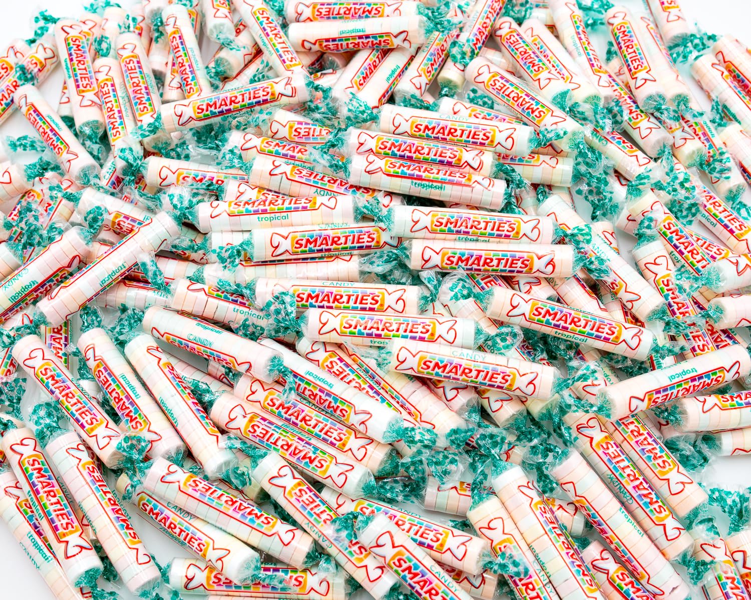 SMARTIES TROPICAL – Rollos de dulces de 2 libras  Smarty Candy Bag a granel  Surtido de sabores tropicales afrutados, sin gluten, apto para veganos,