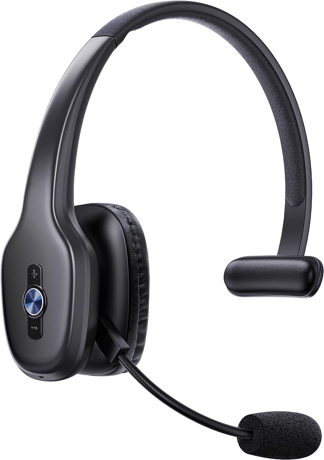 Auriculares Bluetooth, auriculares Bluetooth para camionero con micrófono, 60 horas de tiempo de trabajo, auriculares inalámbricos en la oreja para