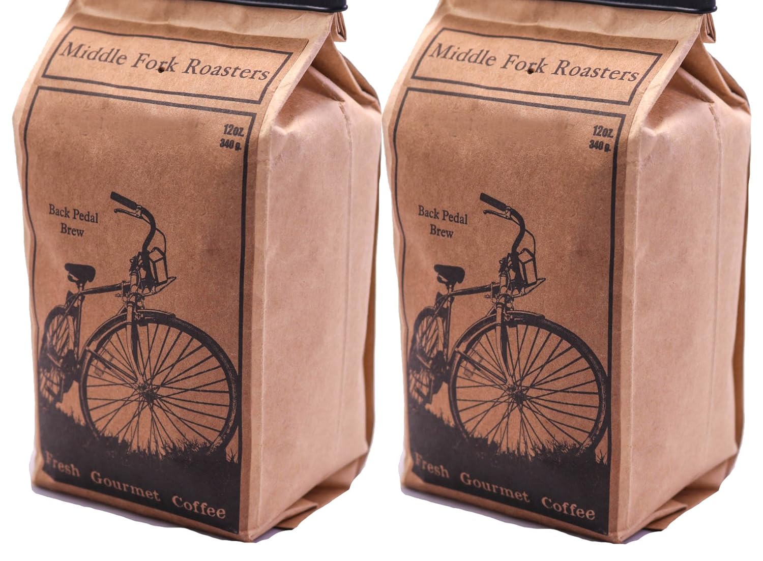 Middle Fork Back Pedal Brew  Café de grano entero de tostado medio, paquete de 2  Tostado en Seattle