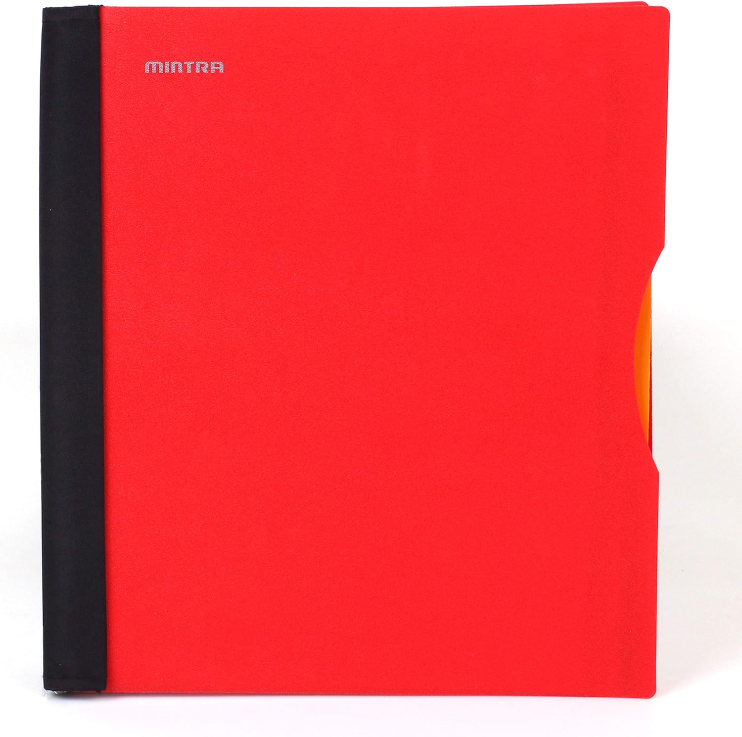 Mintra Office – Libreta espiral de alta calidad durable, espirales cubiertas de tela, sin enganches, a rayas universitarias, divisores de bolsillo