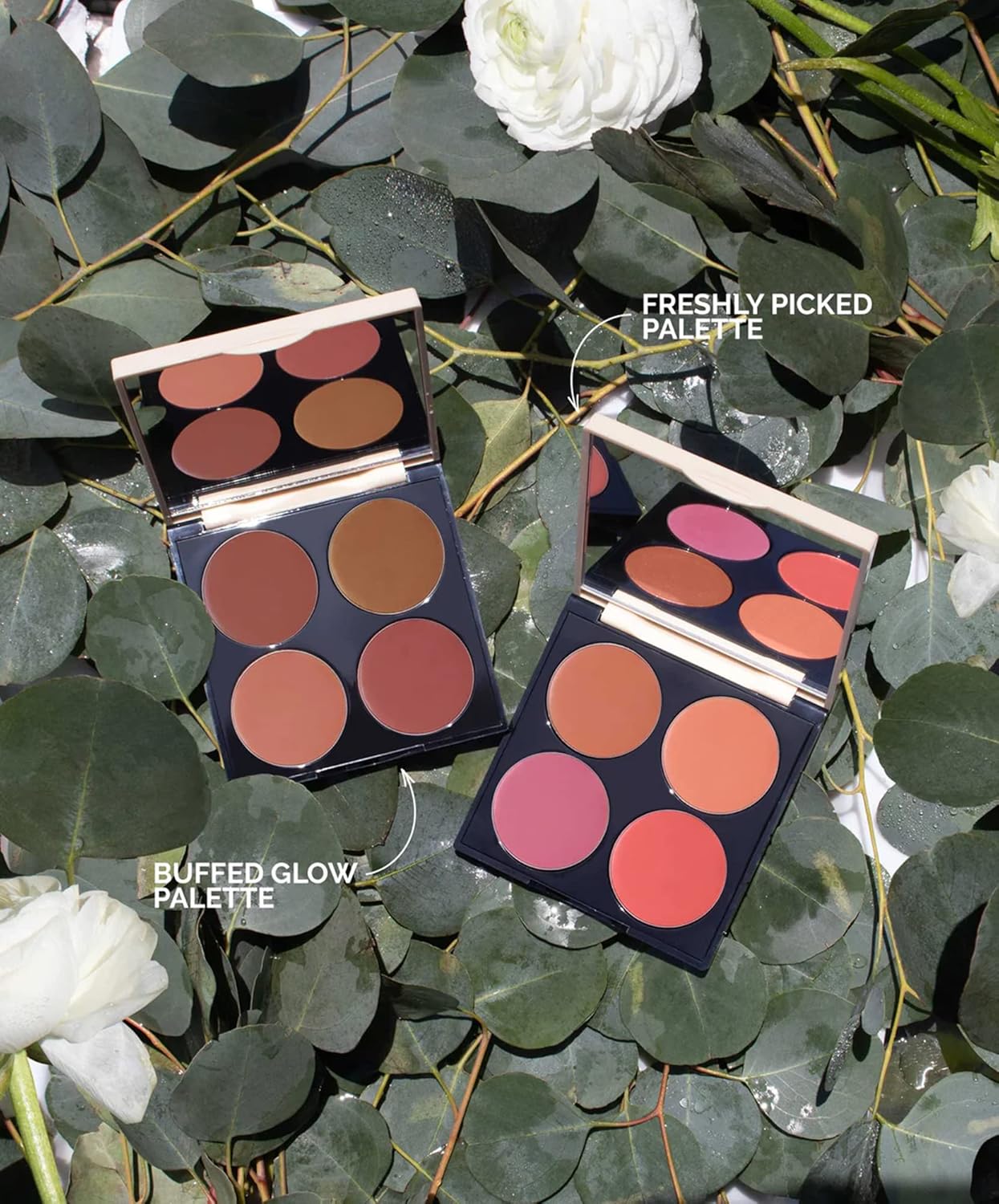 FITGLOW Beauty  Paleta de crema Ceremide para labios y mejillas  Belleza limpia vegana propiedad de mujeres (brillo pulido)