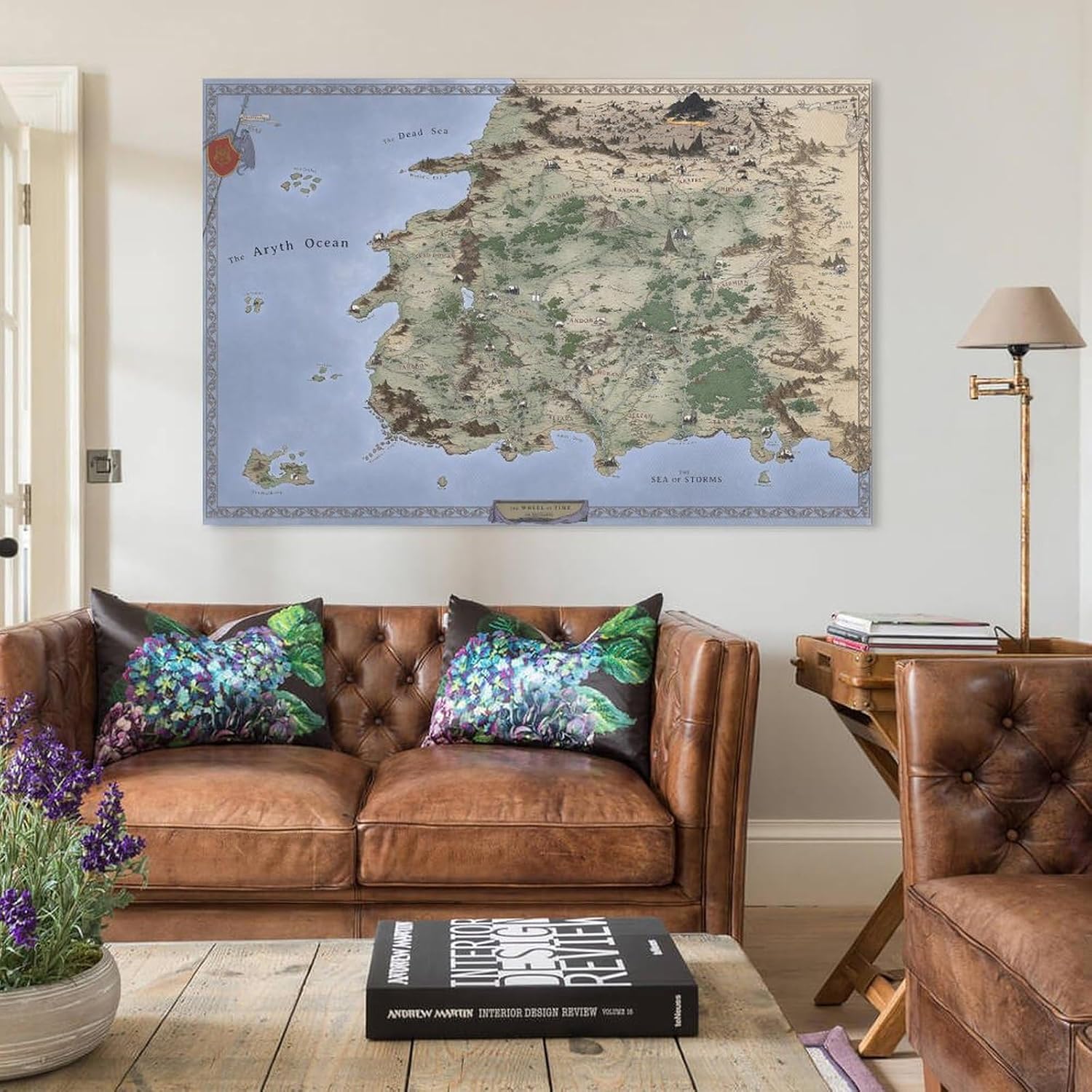 Póster de mapa de la rueda del tiempo, impresión de mapa de Westland, regalo para fanáticos, póster de Aes Sedai, póster de lienzo de la rueda del