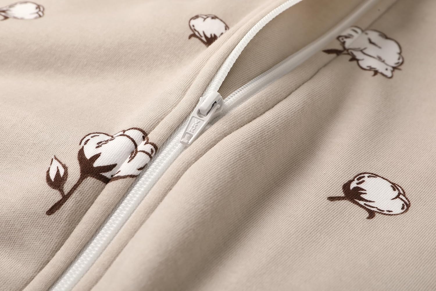 Owlivia Saco de dormir de algodón orgánico para bebé con cremallera de 2 vías, manta de algodón orgánico, saco de dormir unisex
