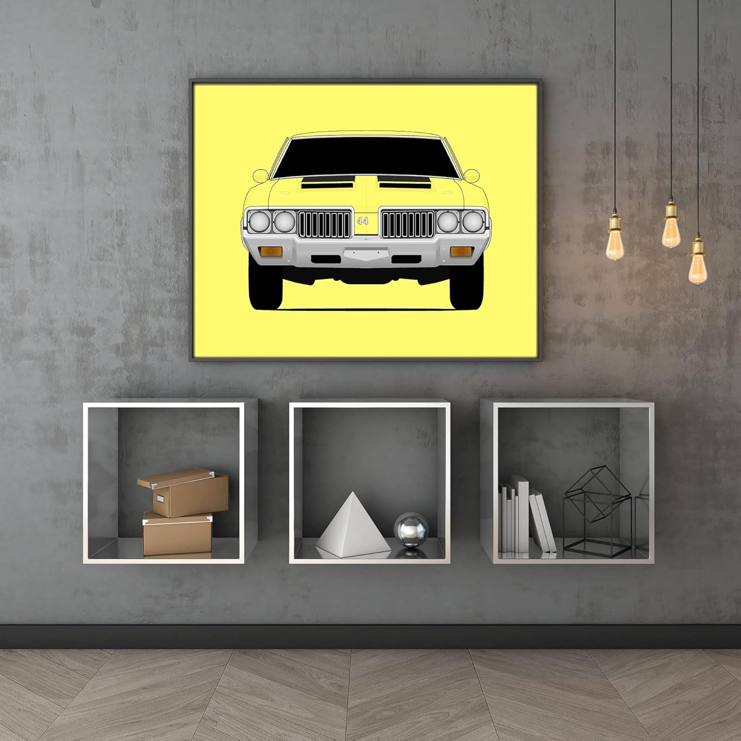 CUSTOMIZABLE COLOR Oldsmobile 442 W30 (1969-1972) Inspired Poster Print Wall Art Decor Handmade (Unframed)