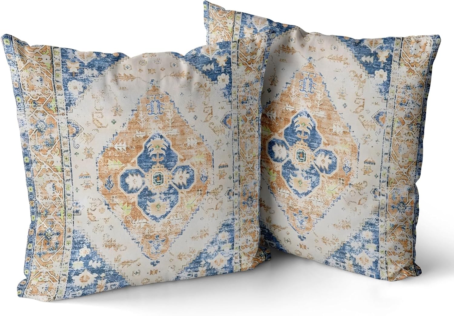 Snycler Juego de 2 fundas de almohada decorativas de poliéster con patrón étnico bohemio y étnico, 20 x 20 pulgadas (Boho 6)