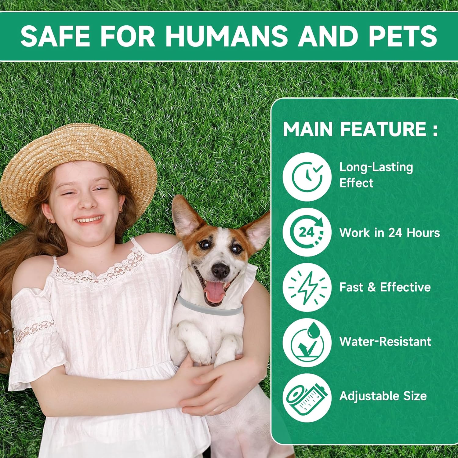 Paquete de 4 collares antipulgas para perros, tratamiento de pulgas y garrapatas de perro, 8 meses de protección contra pulgas y garrapatas para
