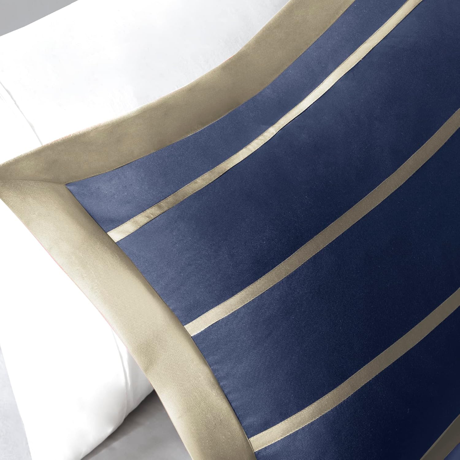 Mi Zone Ashton – Edredón moderno y casual con diseño de bloques de color, funda de edredón para todas las estaciones, ropa de cama para