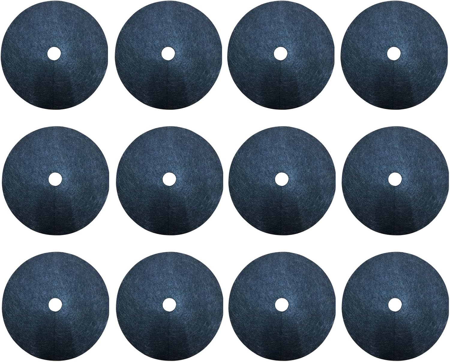 RESOYE Tapetes de protección para árboles, 24 piezas de 5.9 pulgadas, anillos de árbol negro para paisajismo, bloques de barrera de jardín,
