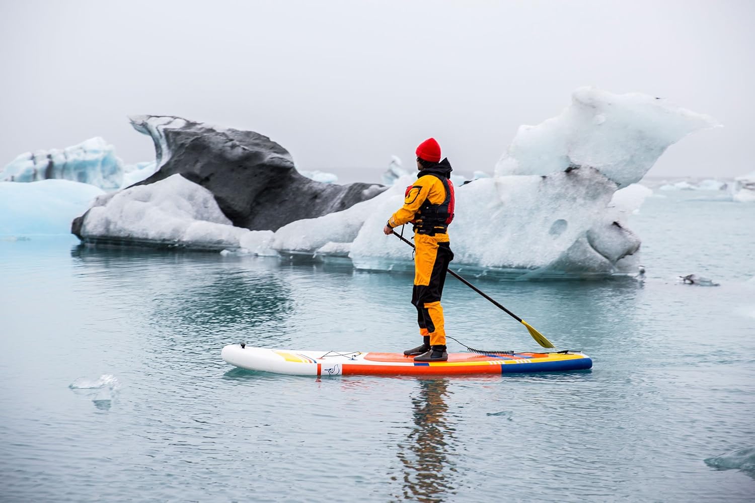 Pelican SUP – Correa de tobillo unisex prémium para barcos – PS1543 – Sistema de gancho y bucle de tabla de remo de pie con cómodo acolchado de