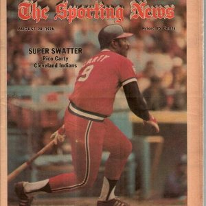 The Sporting News Newspaper August 28, 1976 Super Swatter Indians’ Rico Carty G The Sporting News Newspaper August 28, 1976 Super Swatter Indians’ Rico Carty G