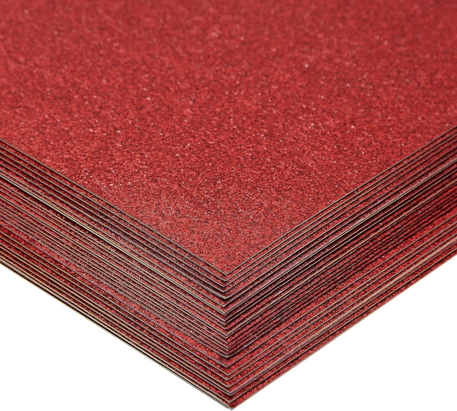 Bright Creations 30 hojas de papel de cartulina con purpurina roja para manualidades, tarjetas, invitaciones, doble cara, 10.58 ozm (8.5 x 11