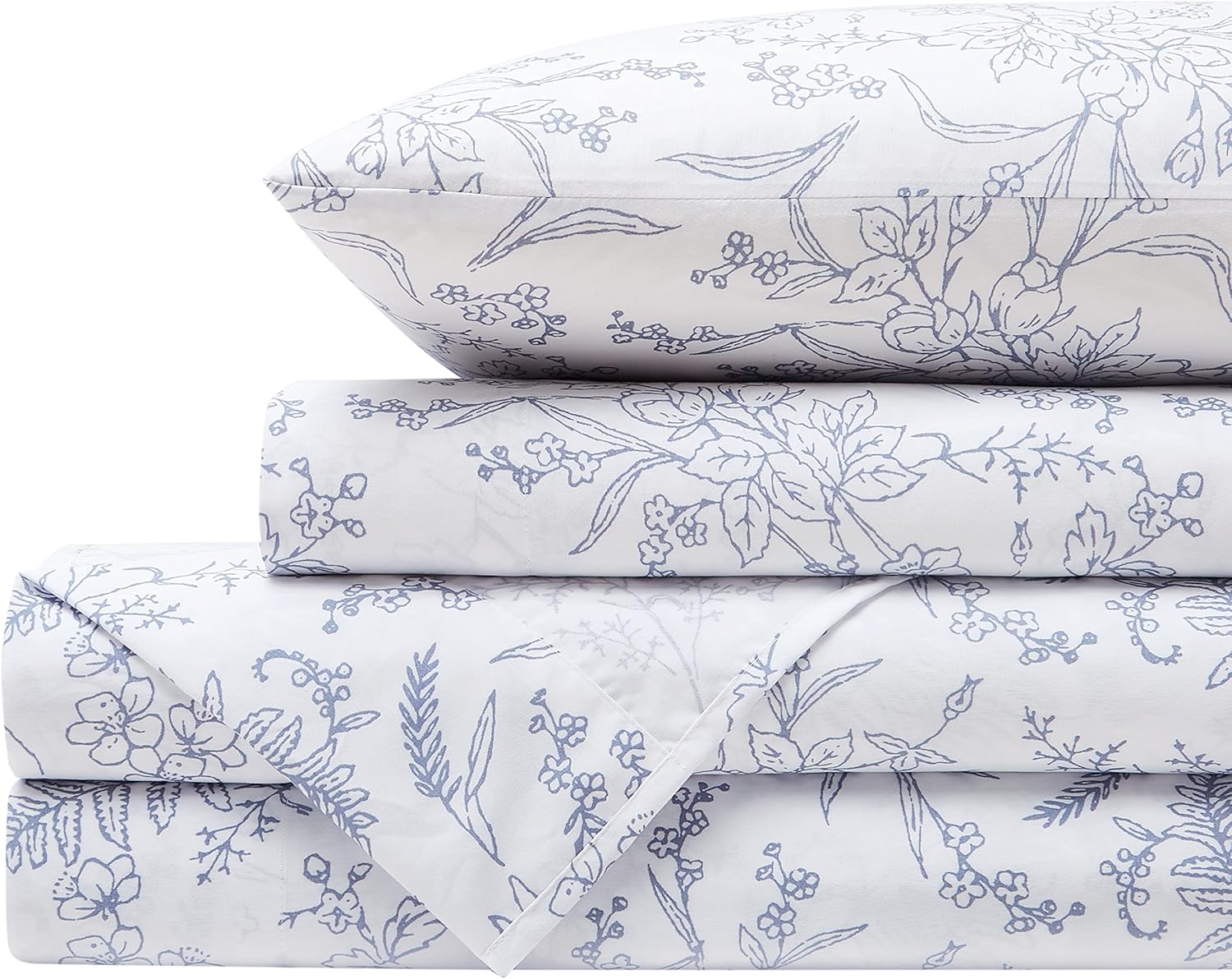 Southshore Fine Living, Inc. – Juego de sábanas estampadas de microfibra, Microfibra, King