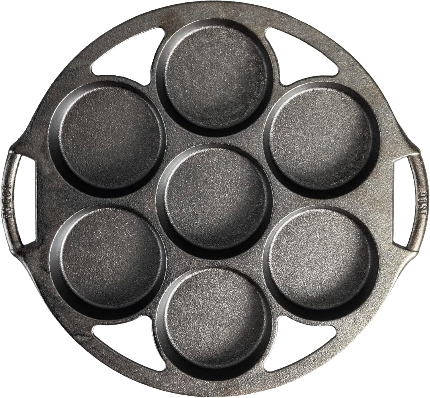 Lodge Mini molde para pasteles de hierro fundido sazonado, 7 impresiones