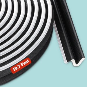 Tira de sellado insonorizada para marco de puerta de 19.7 pies, burlete de espuma Q en forma de V para puertas y ventanas, sellos de instalación de Tira de sellado insonorizada para marco de puerta de 19.7 pies, burlete de espuma Q en forma de V para puertas y ventanas, sellos de instalación de