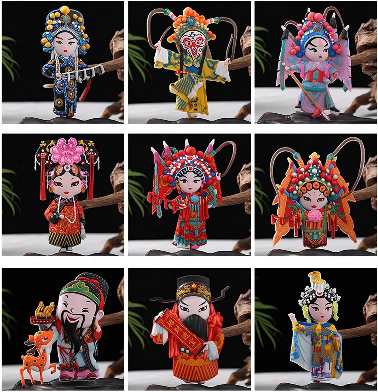 Imanes de nevera chinos de la ópera de Pekín Imanes para nevera, lindos imanes decorativos para niños y niñas, juego de aprendizaje, juguetes de