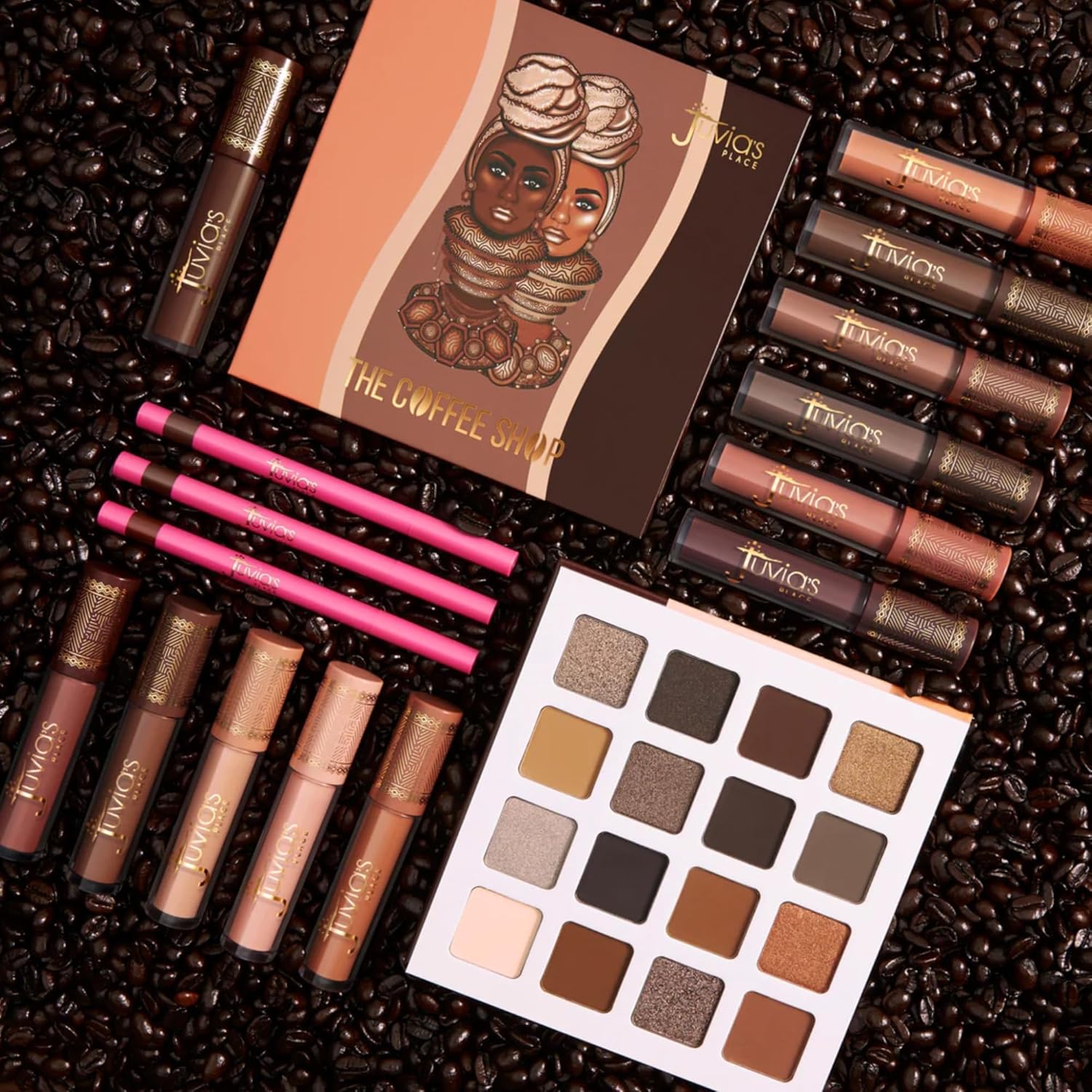 Juvia’s Place Café Shop – Brillo de labios CookieButter – Belleza hidratante Tintado Claro Brillos Hidratantes Larga Duración Plumping Brillo