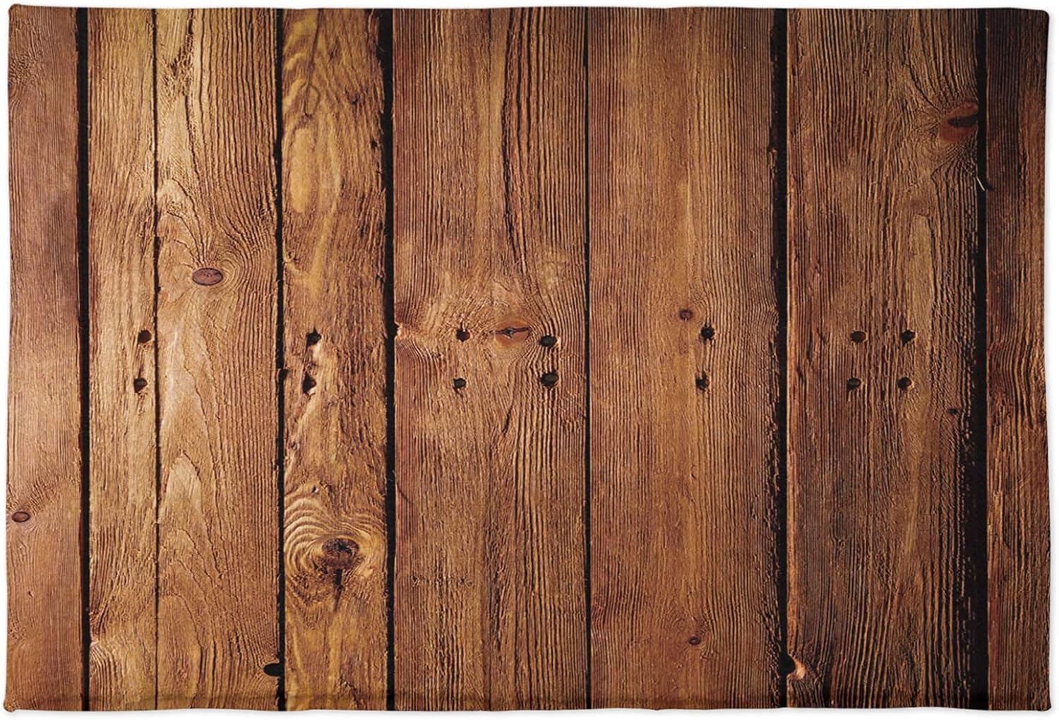 Tapete de baño, tablón de madera rústica vertical vintage, absorbente, antideslizante, de microfibra suave, peluda, alfombra de baño para ducha, 18
