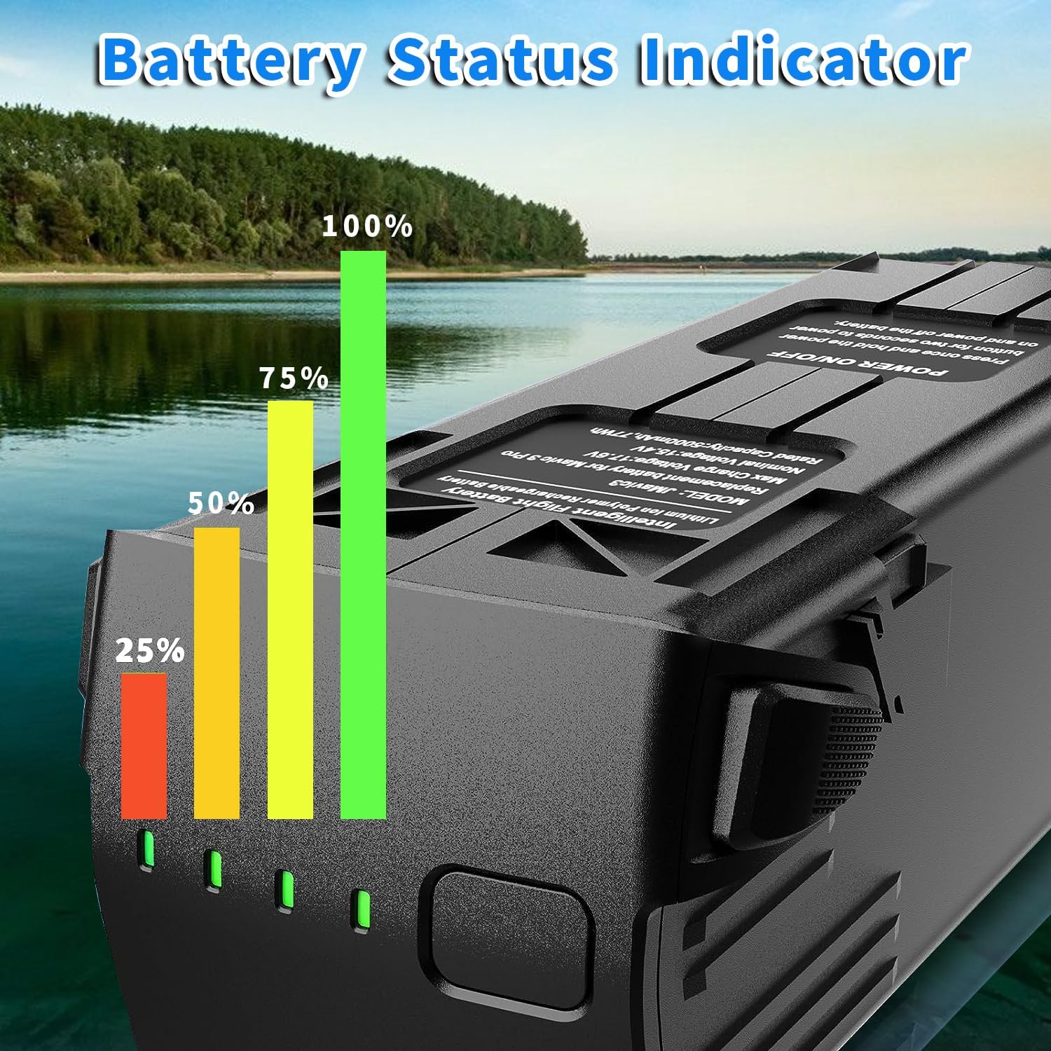 Rszfnjxry Batería de vuelo inteligente de 5000 mAh para DJI Mavic 3Mavic 3 ProMavic 3 CineMavic 3 Pro CineMavic 3 ClassicMavic 3 Enterprise Series