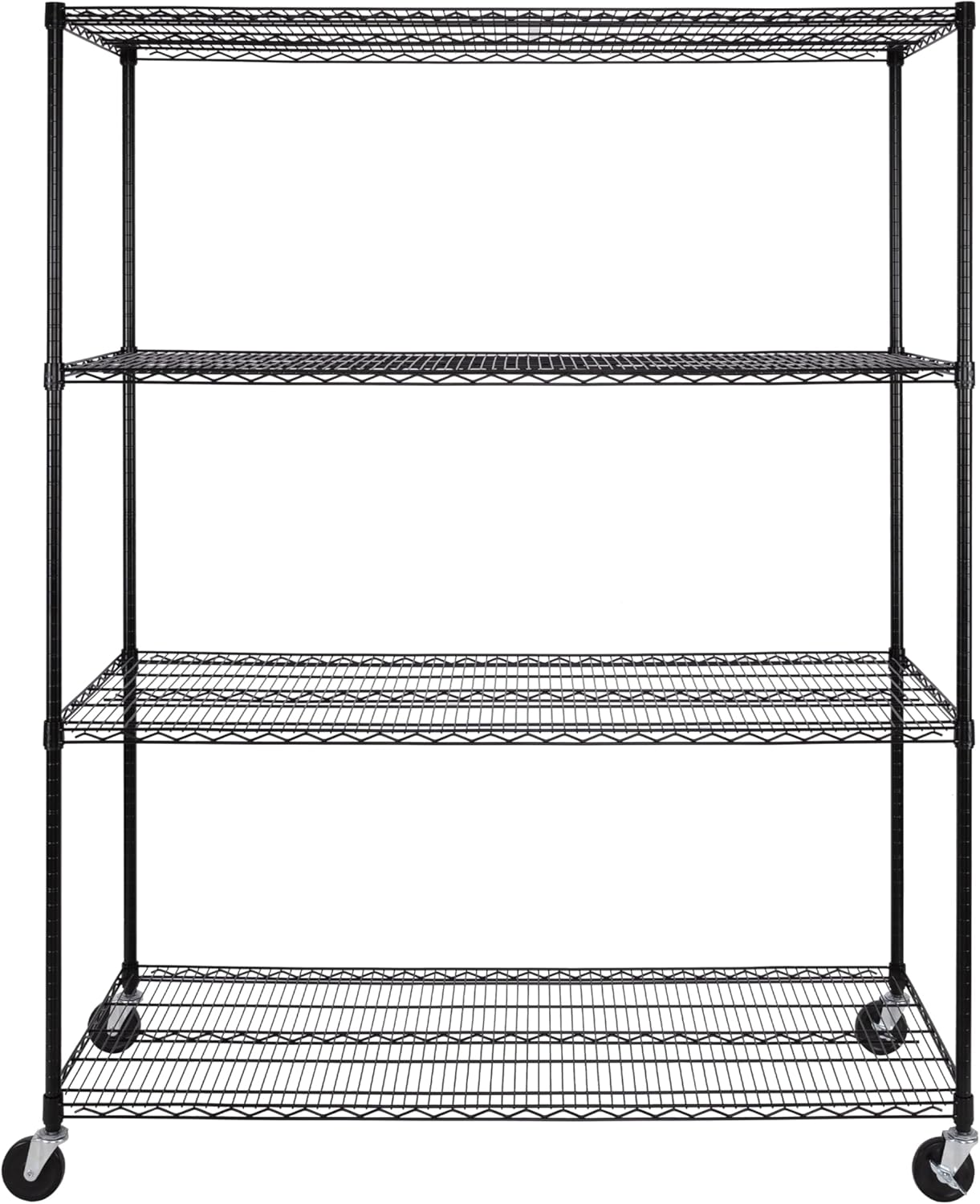 Seville Classics UltraDurable – Estante de alambre de acero sólido NSF resistente, organizador para garaje, almacén, oficina, restaurante, aula,