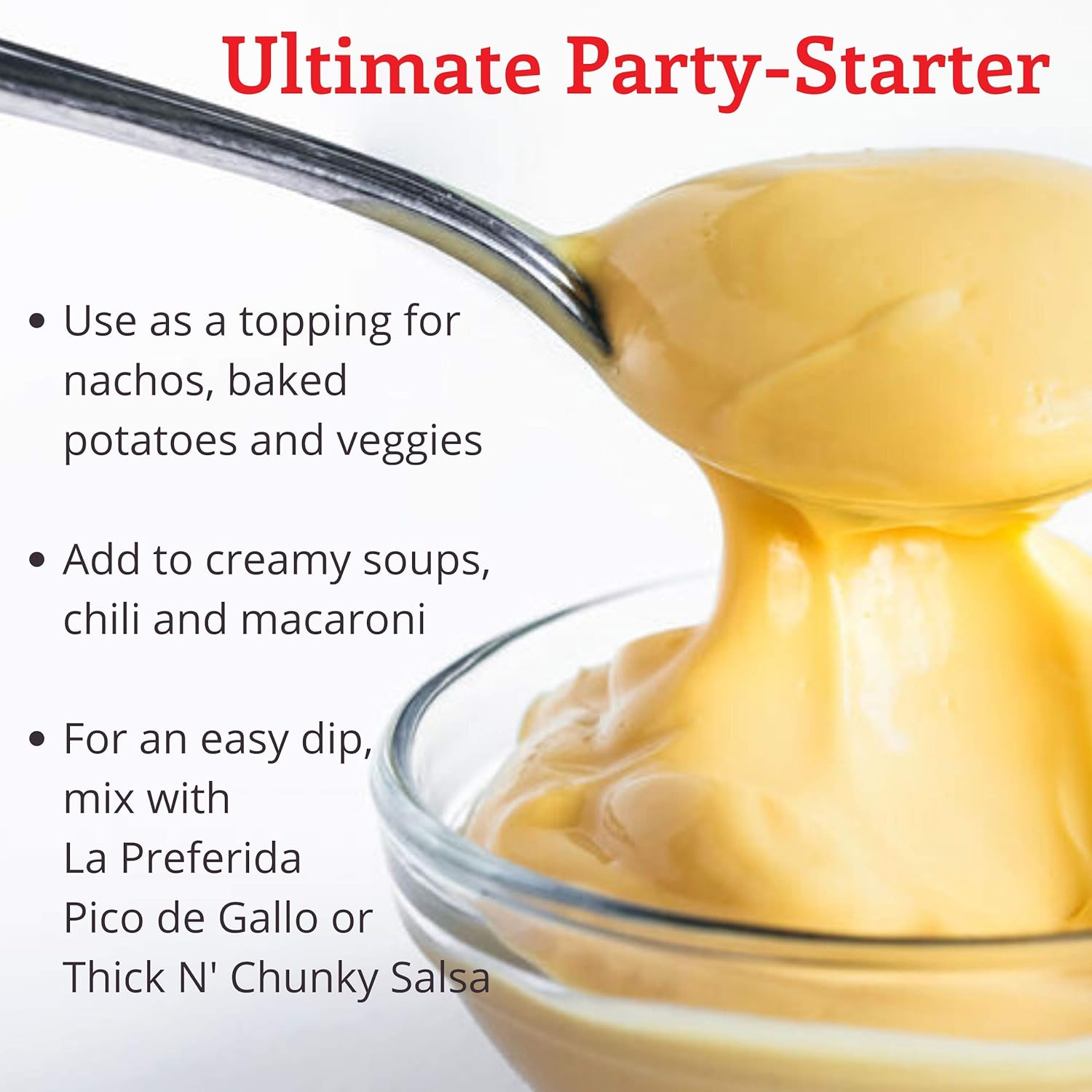 La Preferida Salsa de queso nacho, 6.6 libras (paquete – 1)
