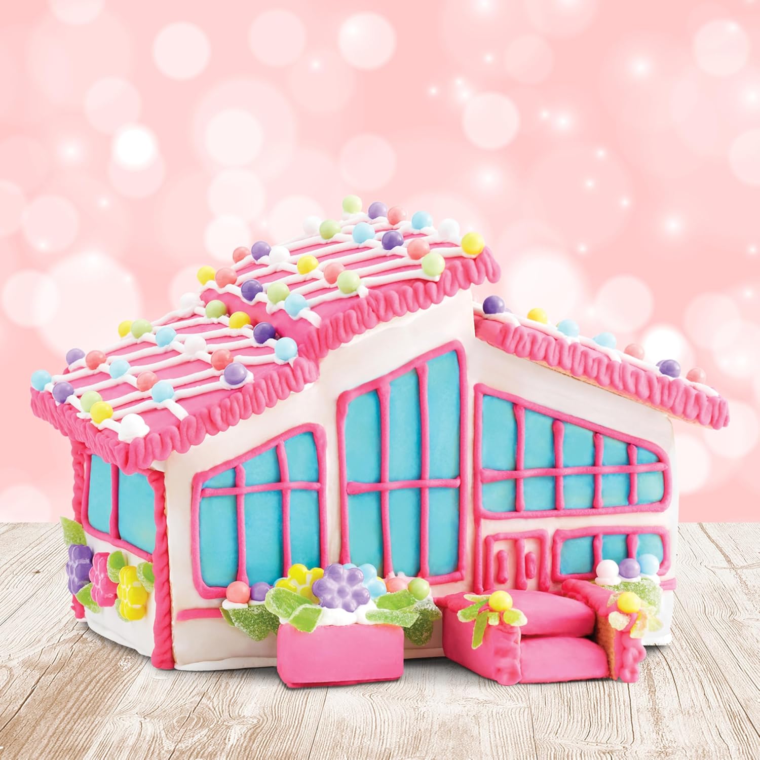 Create-A-Treat Barbie Dreamhouse – Kit de decoración de galletas, 24 onzas + paquete de mini galletas OREO