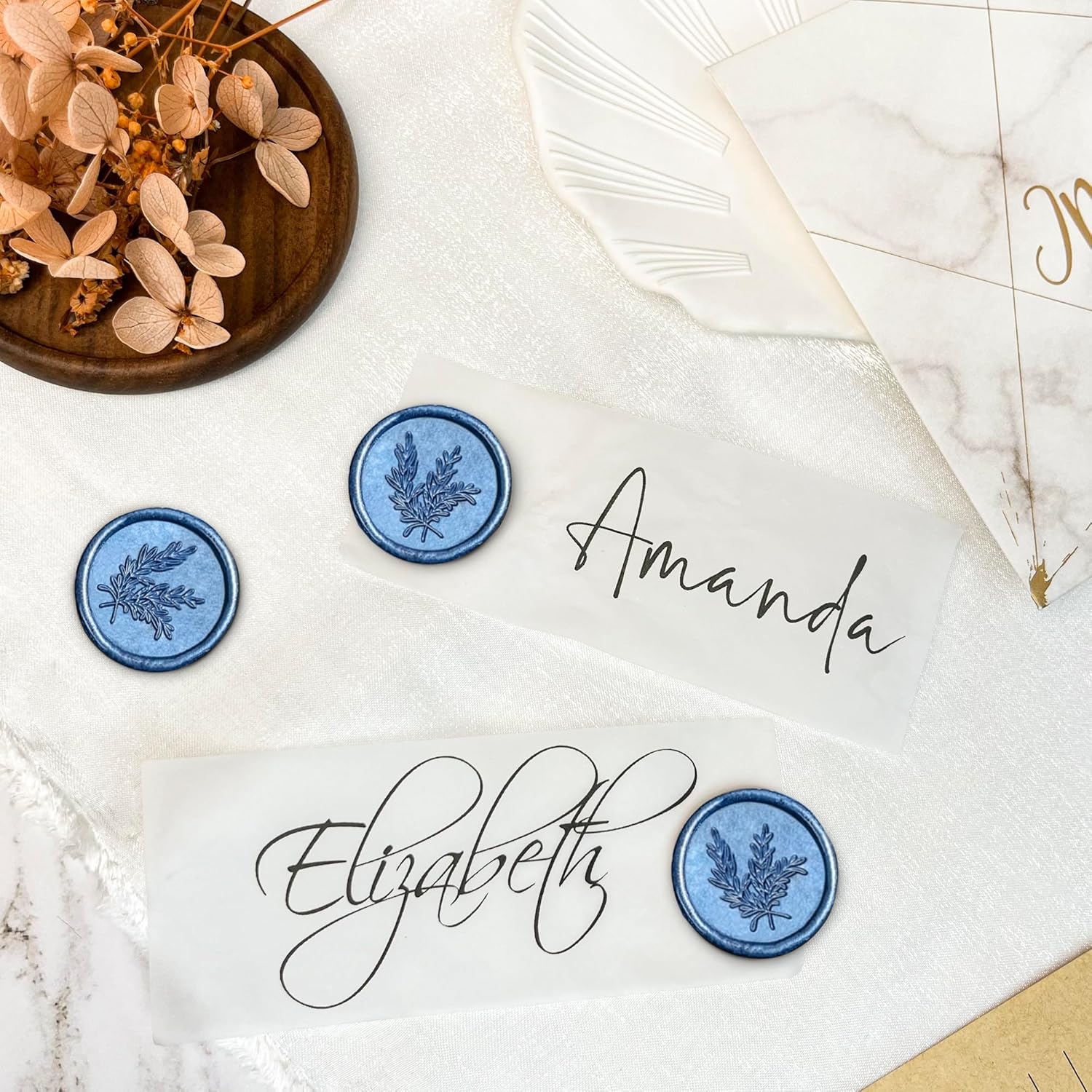 25 calcomanías para sellos de cera, hechas a mano, autoadhesivas, para invitaciones de bodas, sobres, envoltura de regalo, Navidad (estilo romero,
