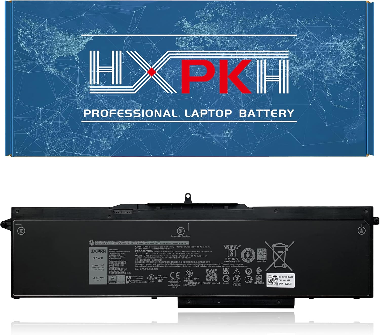 HXPK 1FXDH – Batería para portátil Dell Precision 3541 3551 Latitude 15 5501 E5501 5511 E5511 Series Notebook 01WJT0 1WJT0 0D191G D191G CN-0D191G