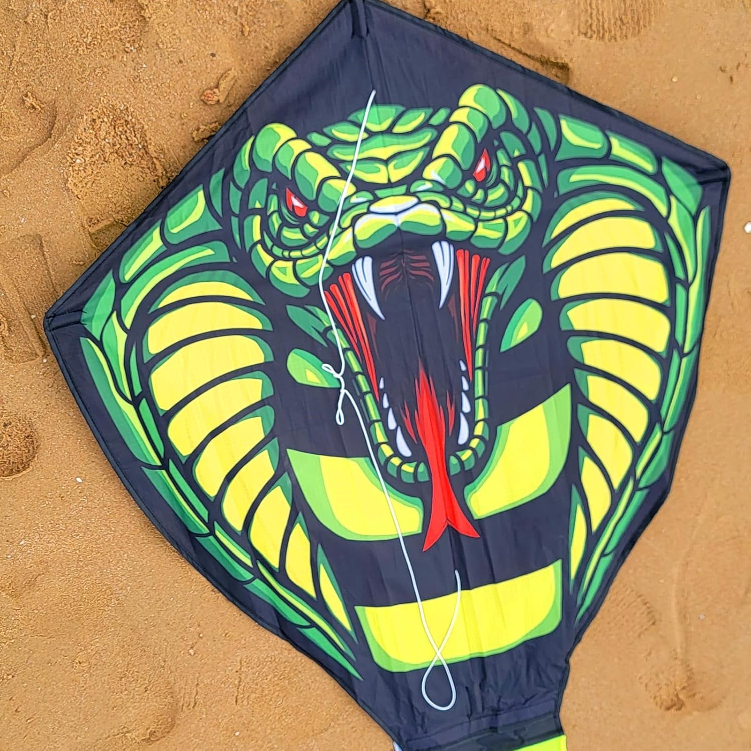 Large Cobra Kite for Adults Kids Boys with Super Long Tail, Extra Easy to Fly, Best Huge Kites for The BeachKite PartyFieldPark, It Will Dominate