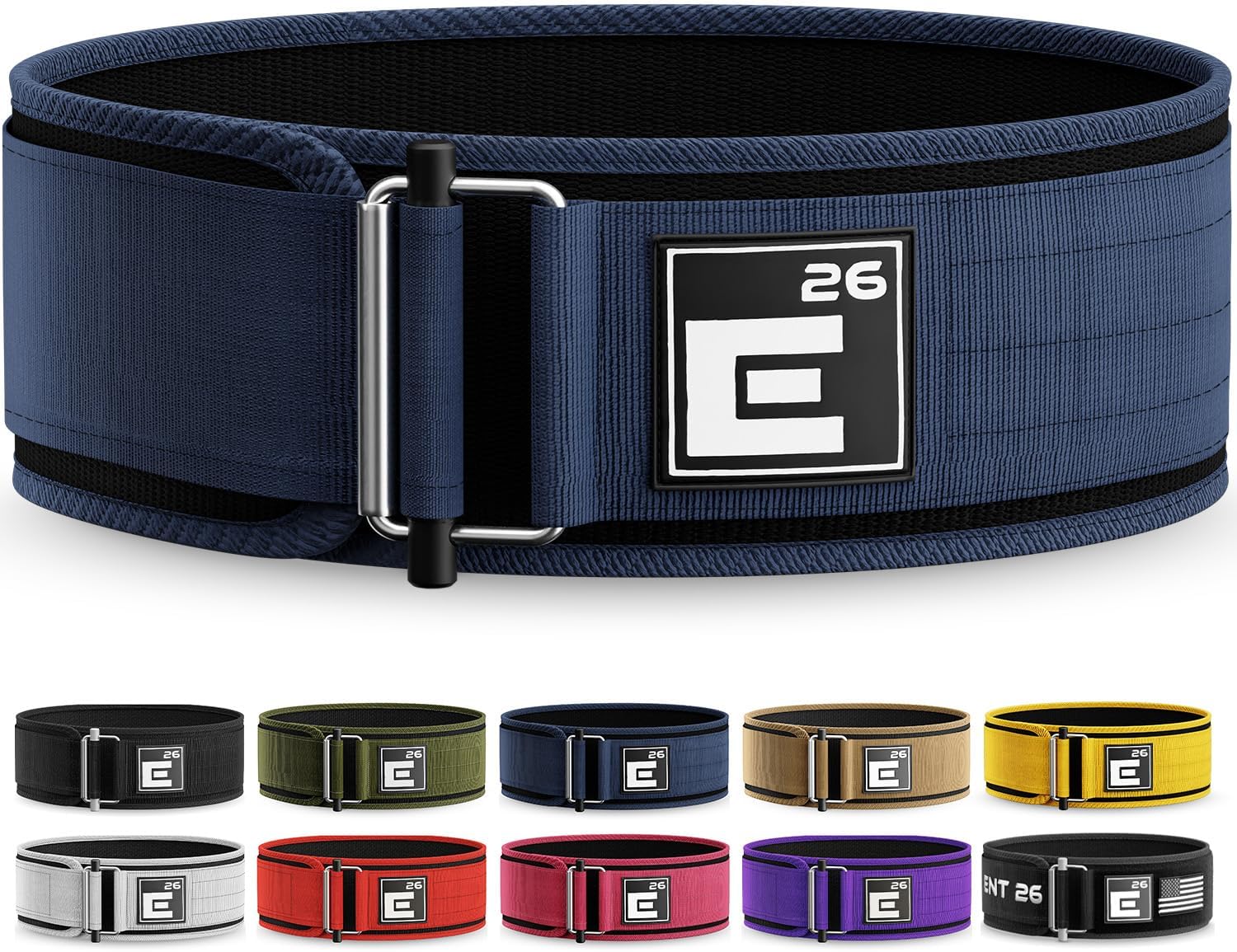 Self-Locking Weight Lifting Belt – Premium Weightlifting Belt for Serious Functional Fitness, Weight Lifting, and Olympic Lifting Athletes – Lifting