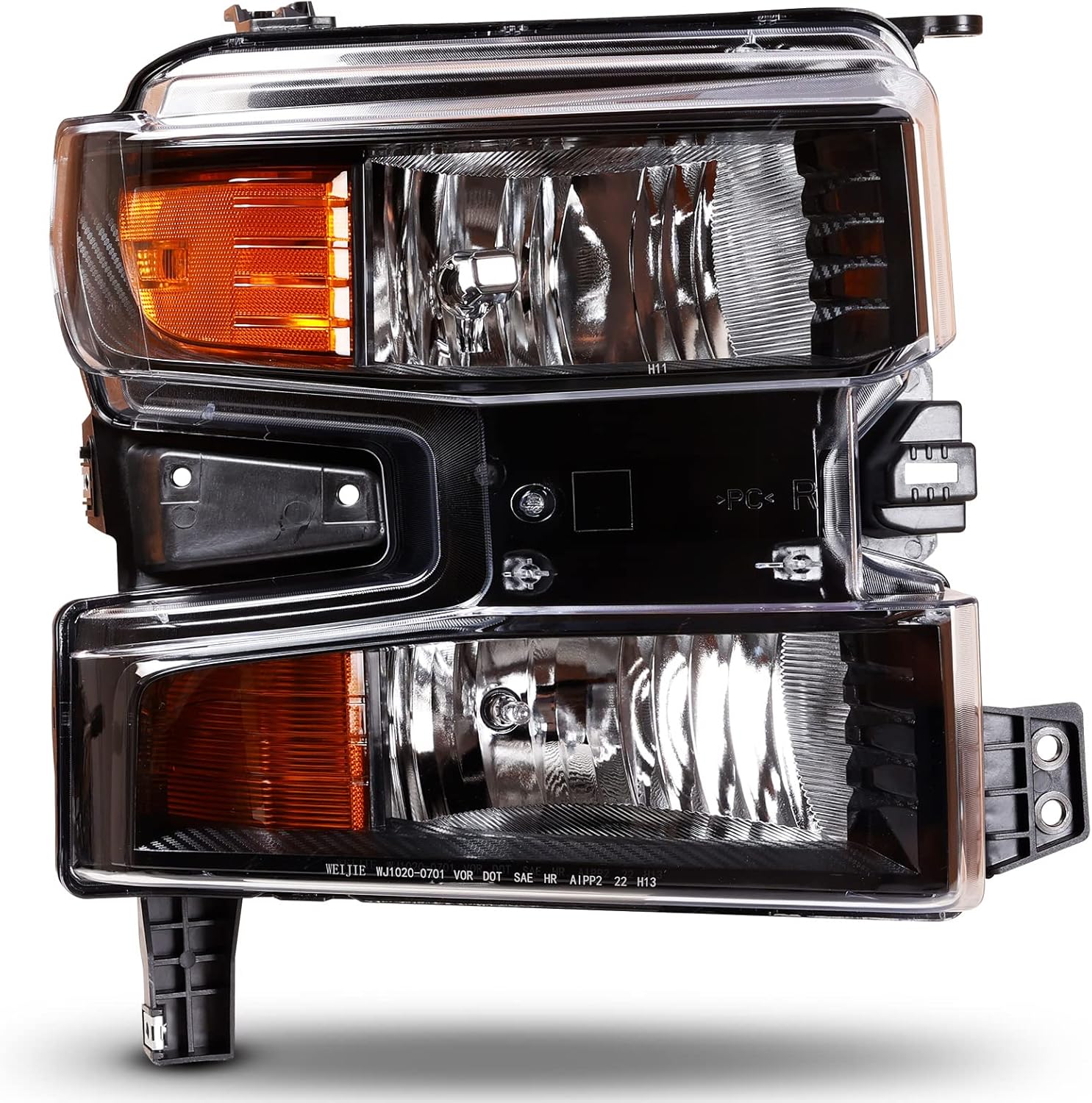 Conjunto de faros delanteros para el lado del pasajero para Chevy Silverado 1500 2019 2020 2021, Chevrolet Silverado 1500 LTD 2022 solamente, faros