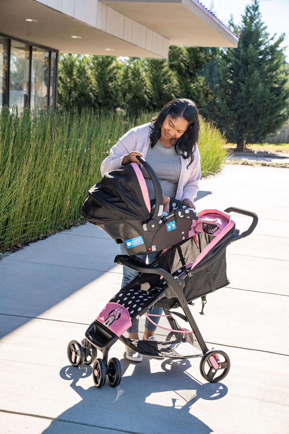 Disney Baby Mickey Mouse Simple Fold LX Sistema de viaje, elevador para plegar de forma compacta en menos de un segundo para un fácil almacenamiento