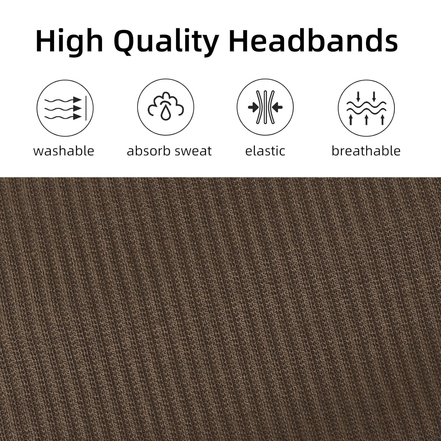 Diademas anchas antideslizantes para mujer, bandas elásticas gruesas y suaves, accesorios para el cabello, para yoga, entrenamiento, paquete de 6