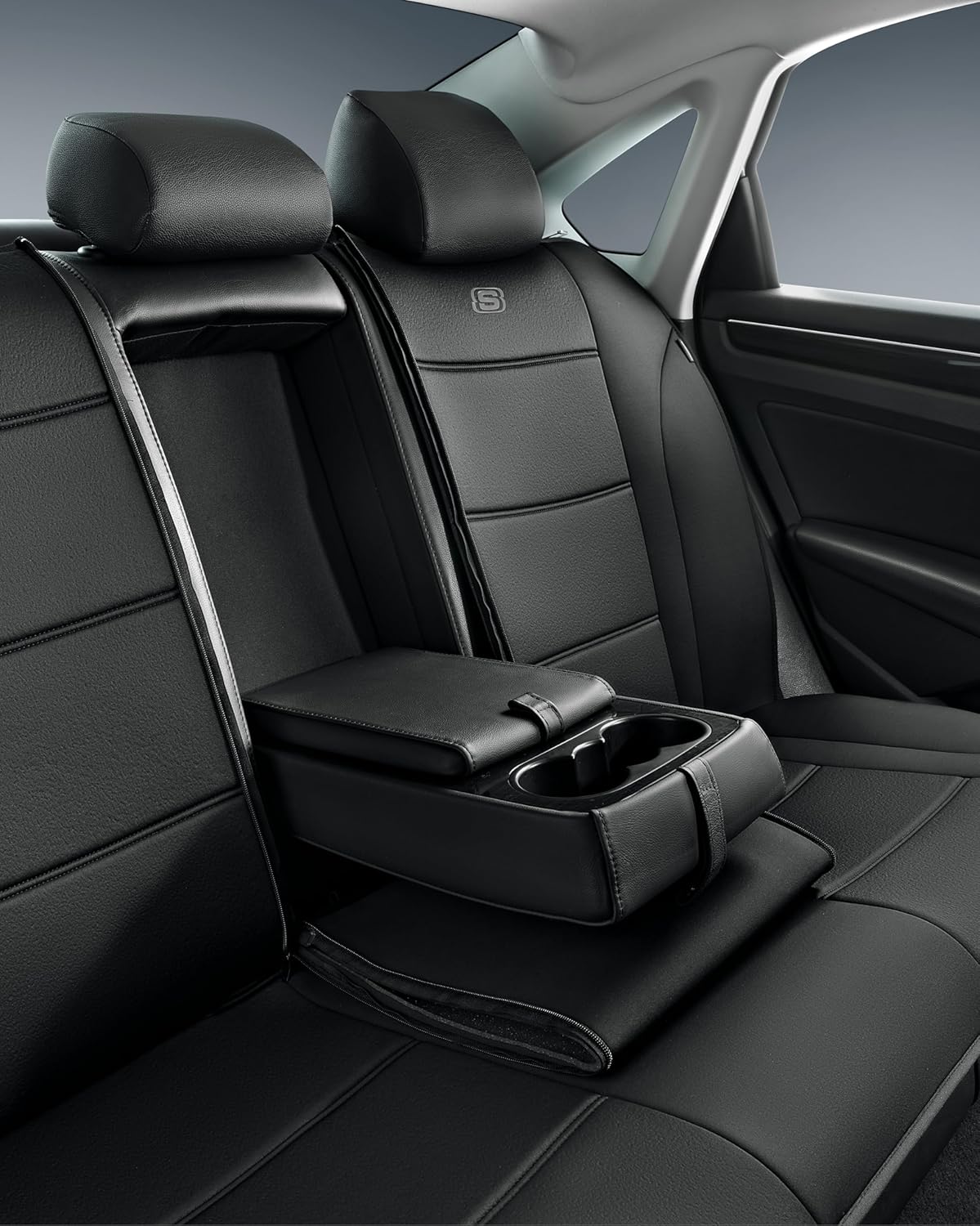 Skechers Fundas de asiento de automóvil de espuma viscoelástica, fundas de asiento de licra de alta calidad con espuma viscoelástica gruesa, fundas