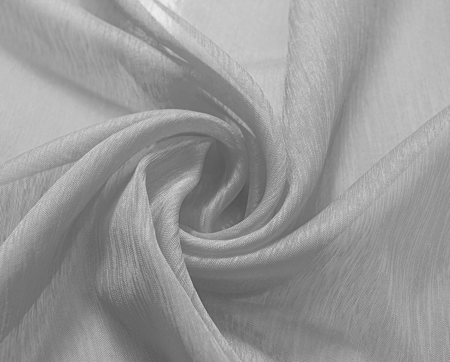RT Designers Collection Celine – Cortina transparente con bolsillo para barra, 55 x 90 pulgadas, color plateado