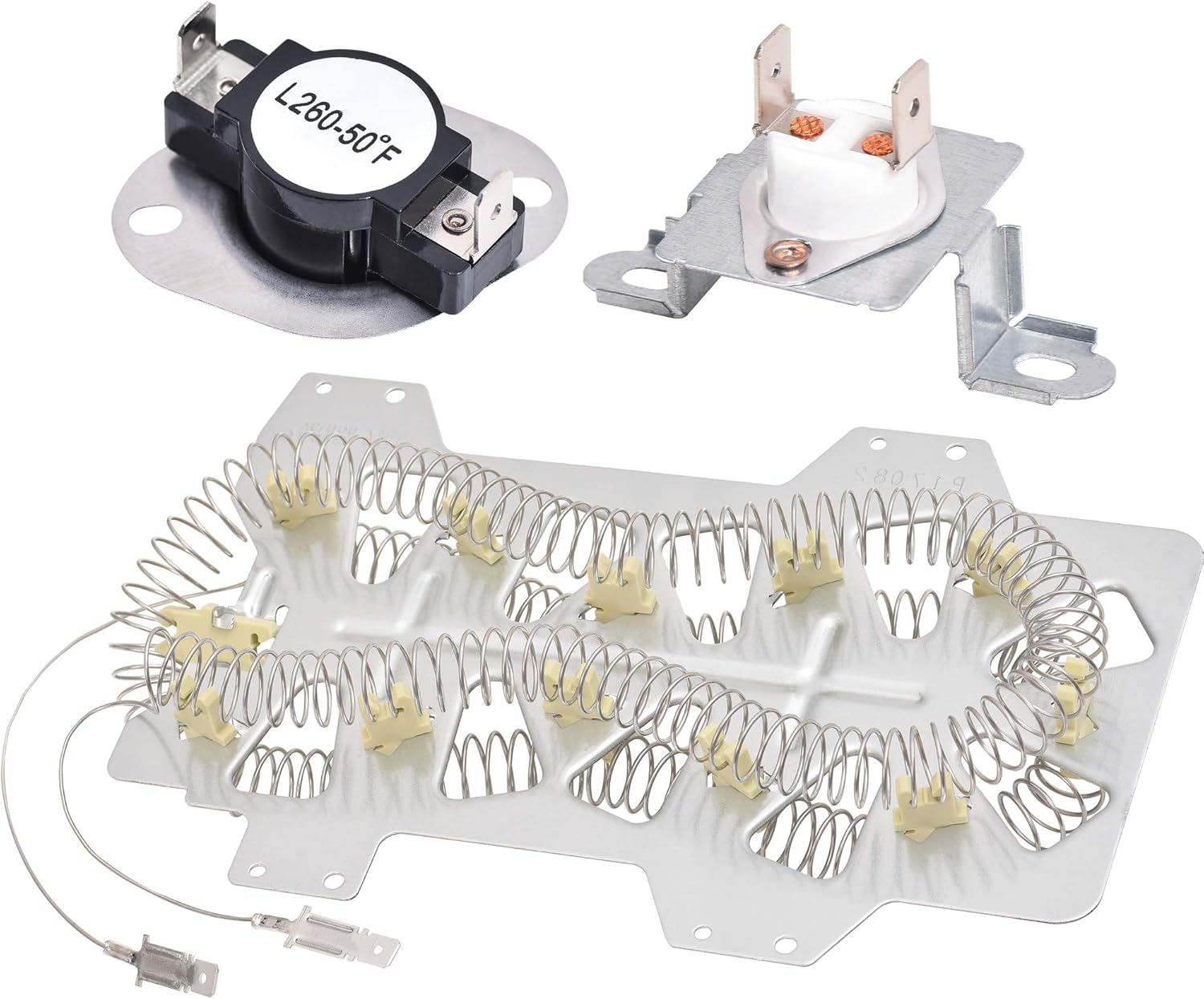 BlueStars DC47-00019A Elemento calefactor para secadora DC96-00887A DC47-00018A Térmico – Para Samsung DV45H7000EWA2 DV40J3000EWA2 DV42H5000EWA3