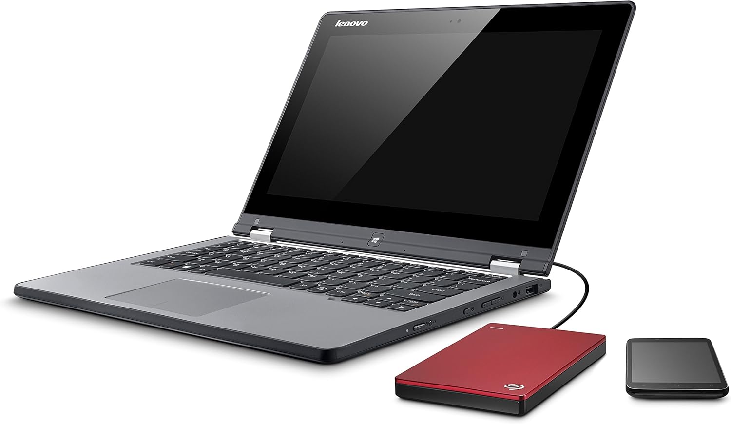 Seagate Backup Plus Slim Portátil (1TB) USB 3.0 2.5″ Disco Duro Externo – Rojo