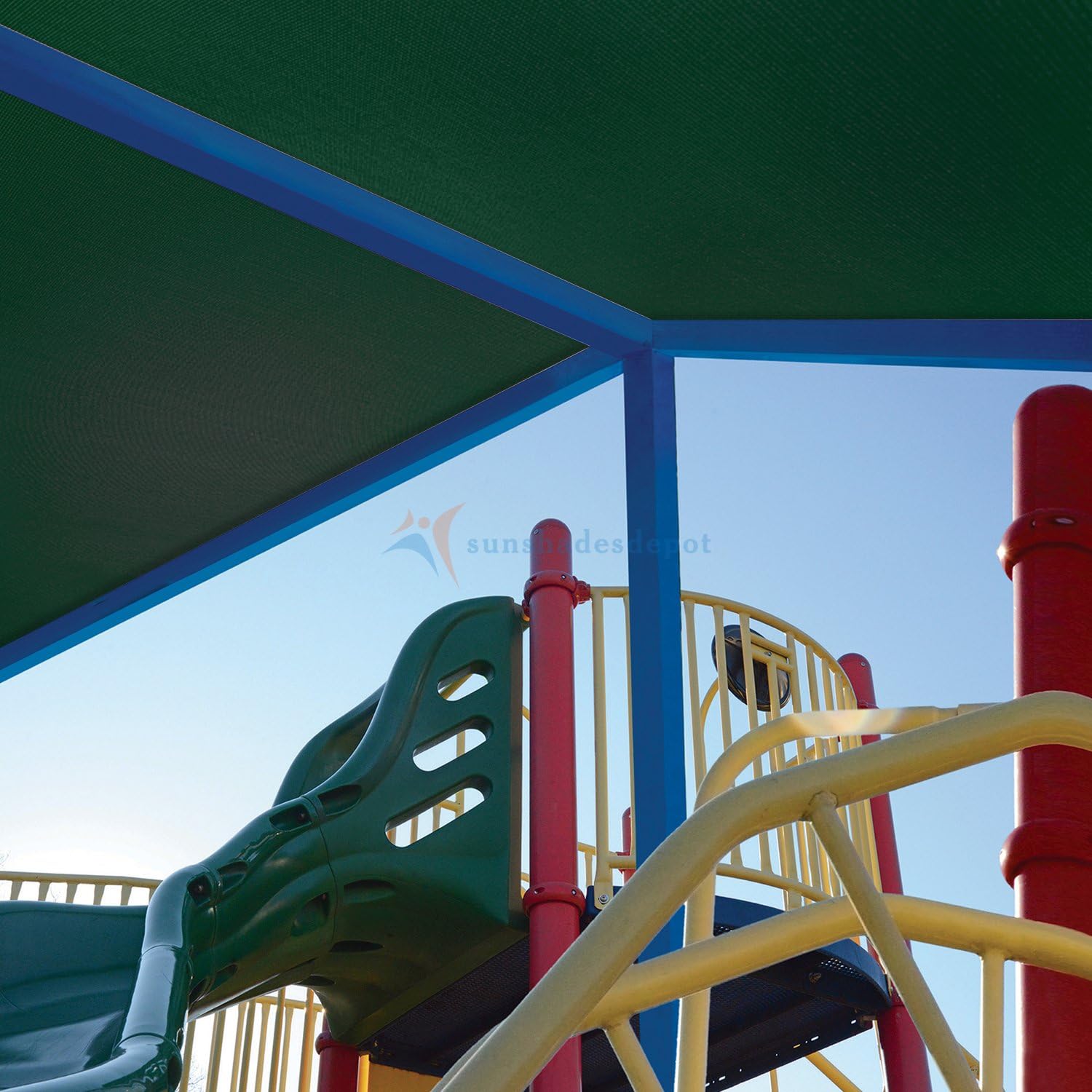 TANG Sunshades Depot – Tela de sombra de 8 x 50 pies, 180 GSM HDPE, tela verde oscuro, rollo de hasta un 95% de bloqueo, red de malla U* V para