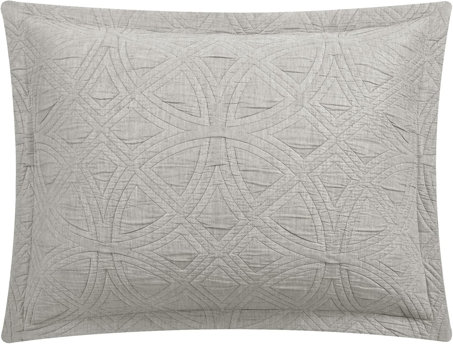 New York & Company Artista – Juego de edredón de 5 piezas de mezcla de algodón jacquard con diseño geométrico, fundas de almohada decorativas