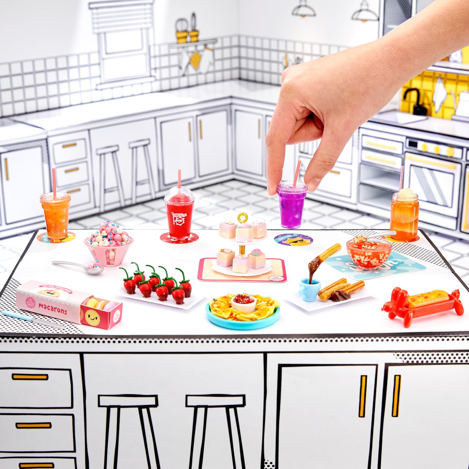 MGA’s Miniverse Make It Mini Food Cafe Series 2 Mini coleccionables (paquete de 2), embalaje misterioso a ciegas, bricolaje, juego de resina,